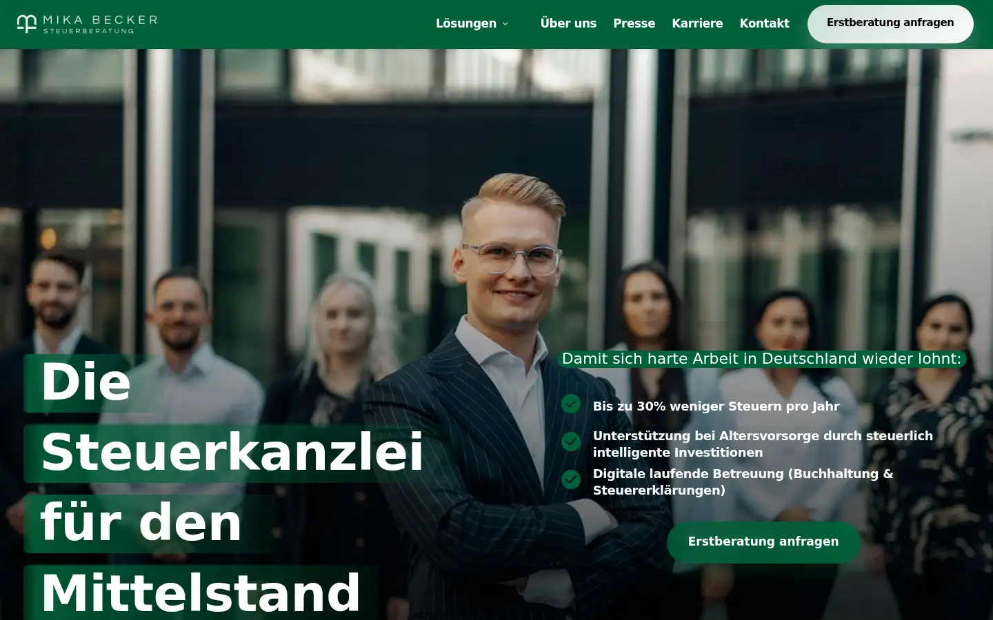 Screenshot of beckersteuerberater.de