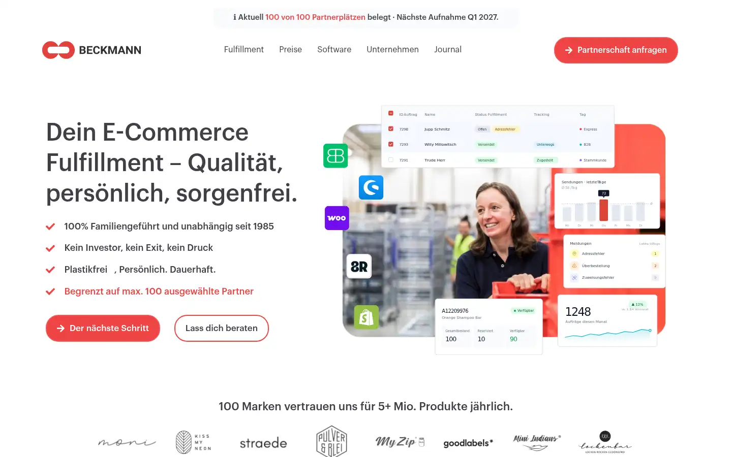 Screenshot of beckmannsys.com