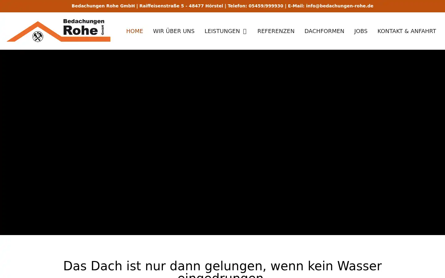 Screenshot of bedachungen-rohe.de
