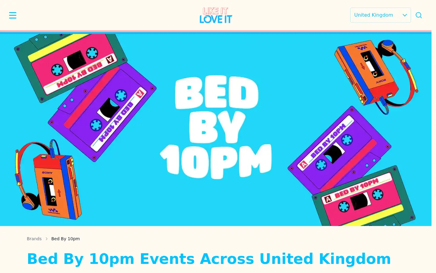 Screenshot of bedby10pm.com