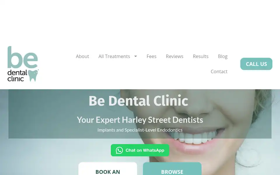 Screenshot of bedental.co.uk