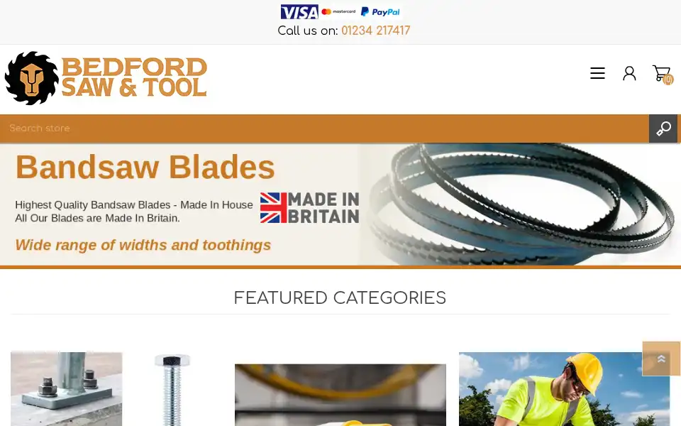 Screenshot of bedfordsaw.co.uk