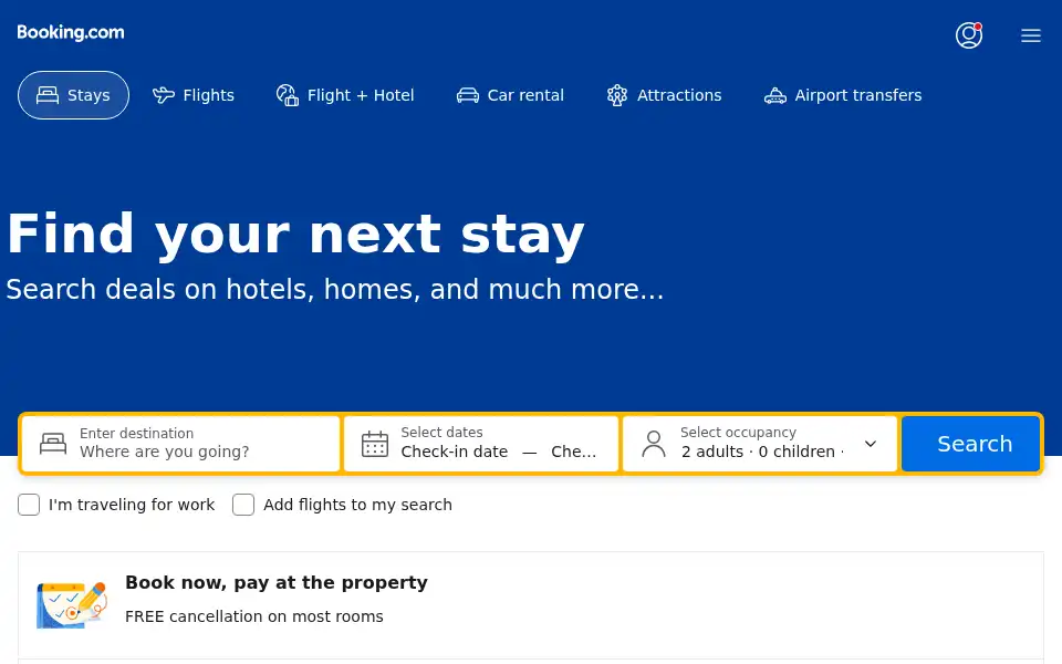 Screenshot of bedful.com