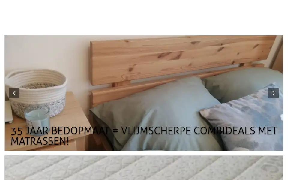 Screenshot of bedopmaat.nl