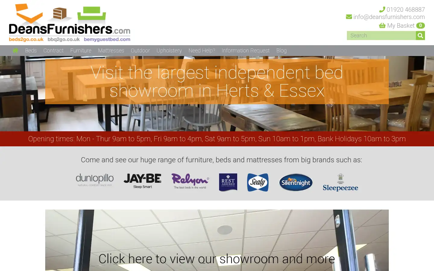 Screenshot of beds2go.co.uk