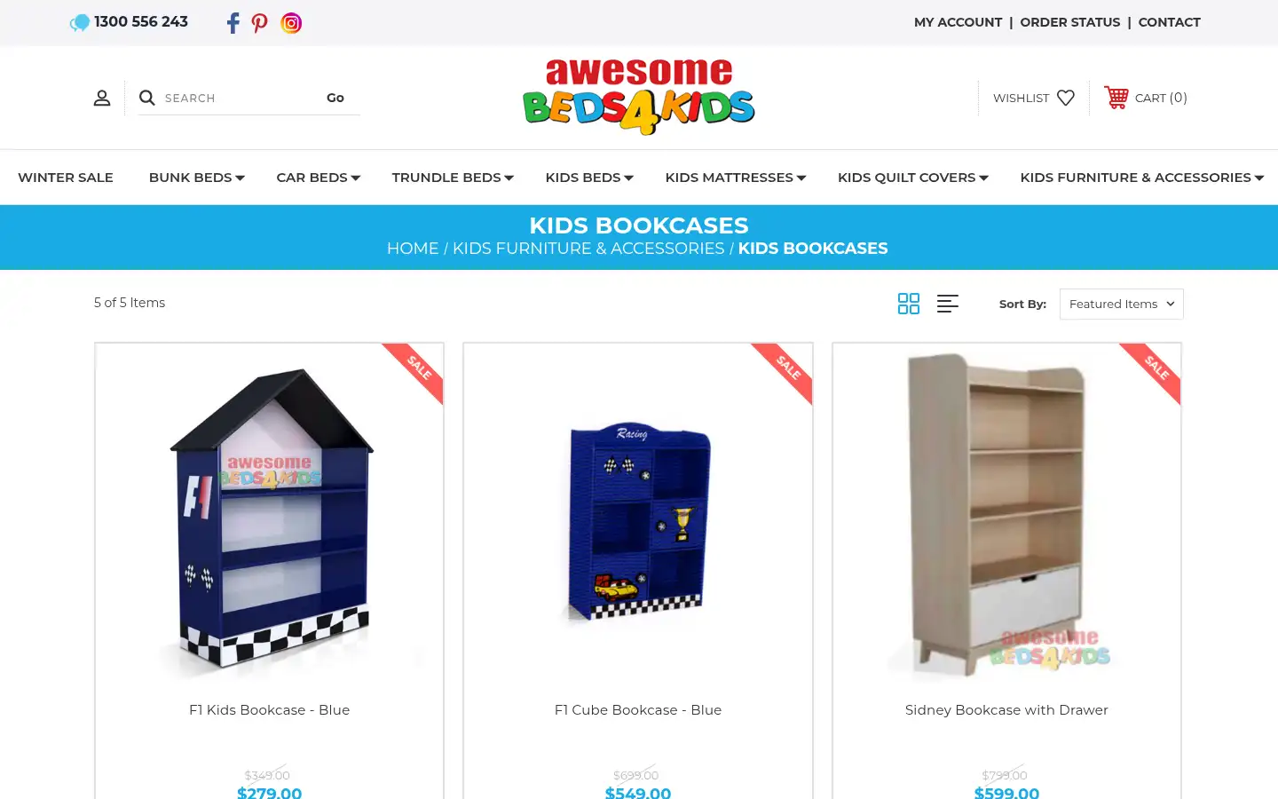 Screenshot of beds4kids.com.au