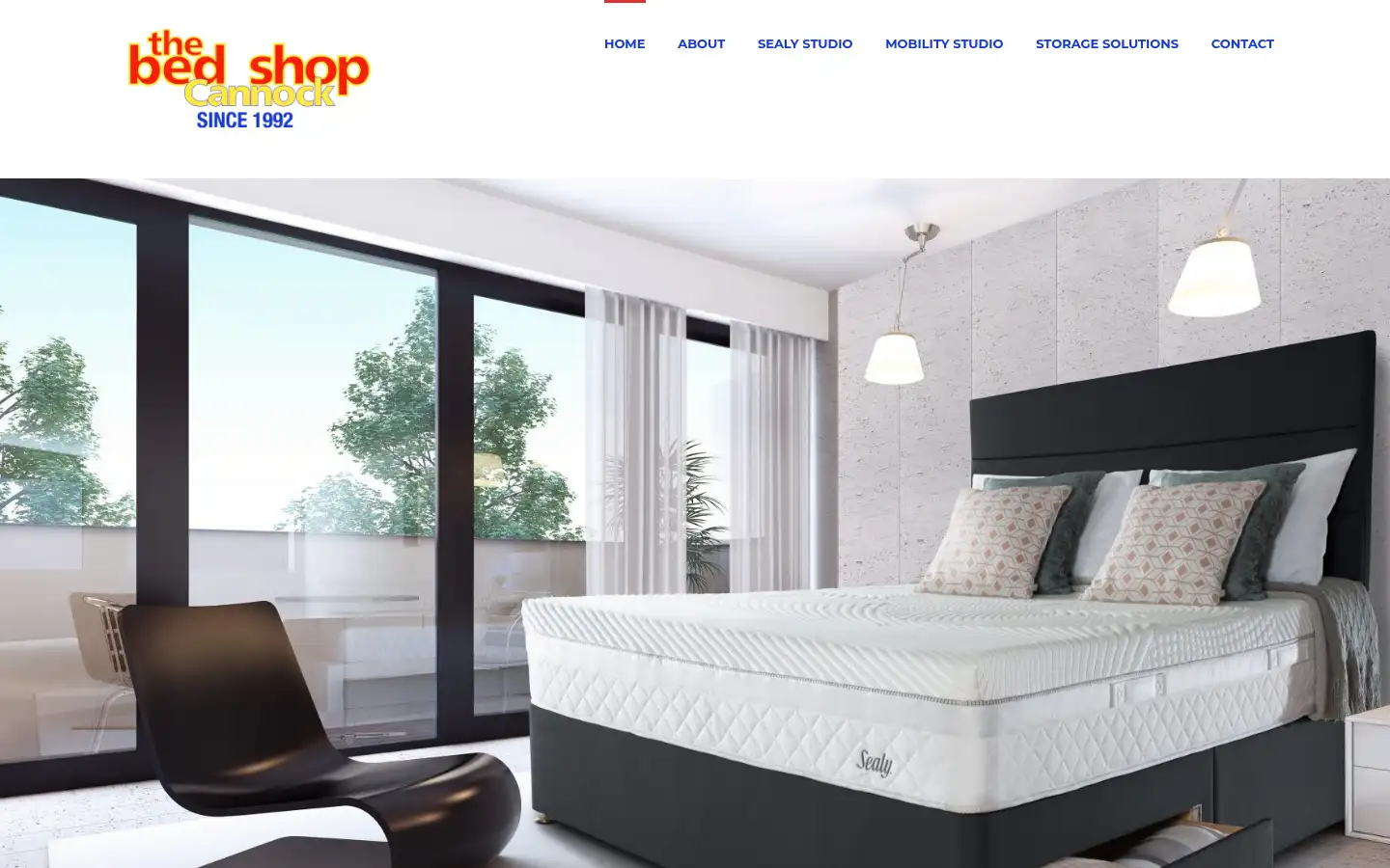 Screenshot of bedshopcannock.co.uk