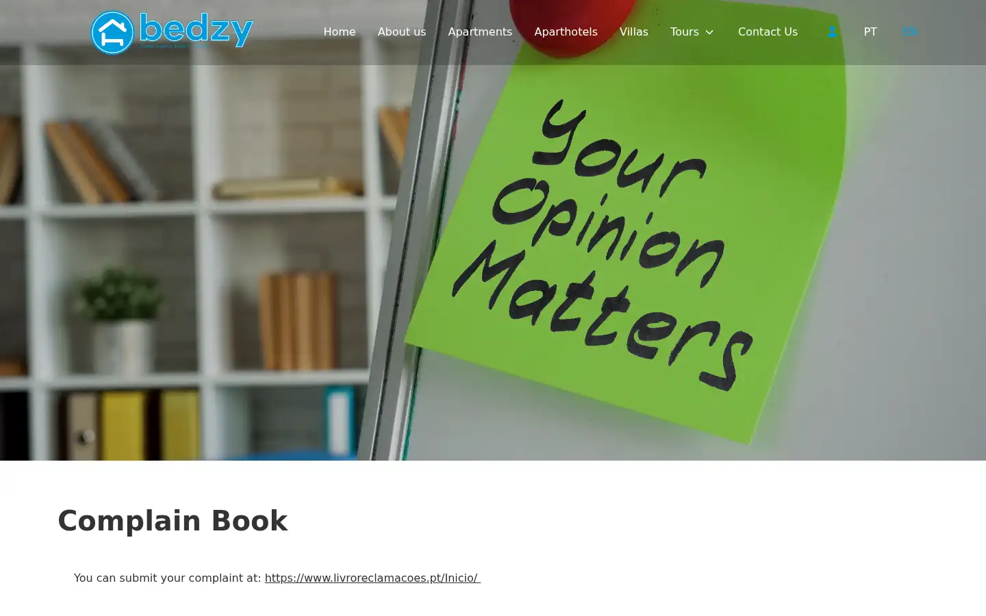 Screenshot of bedzy.pt