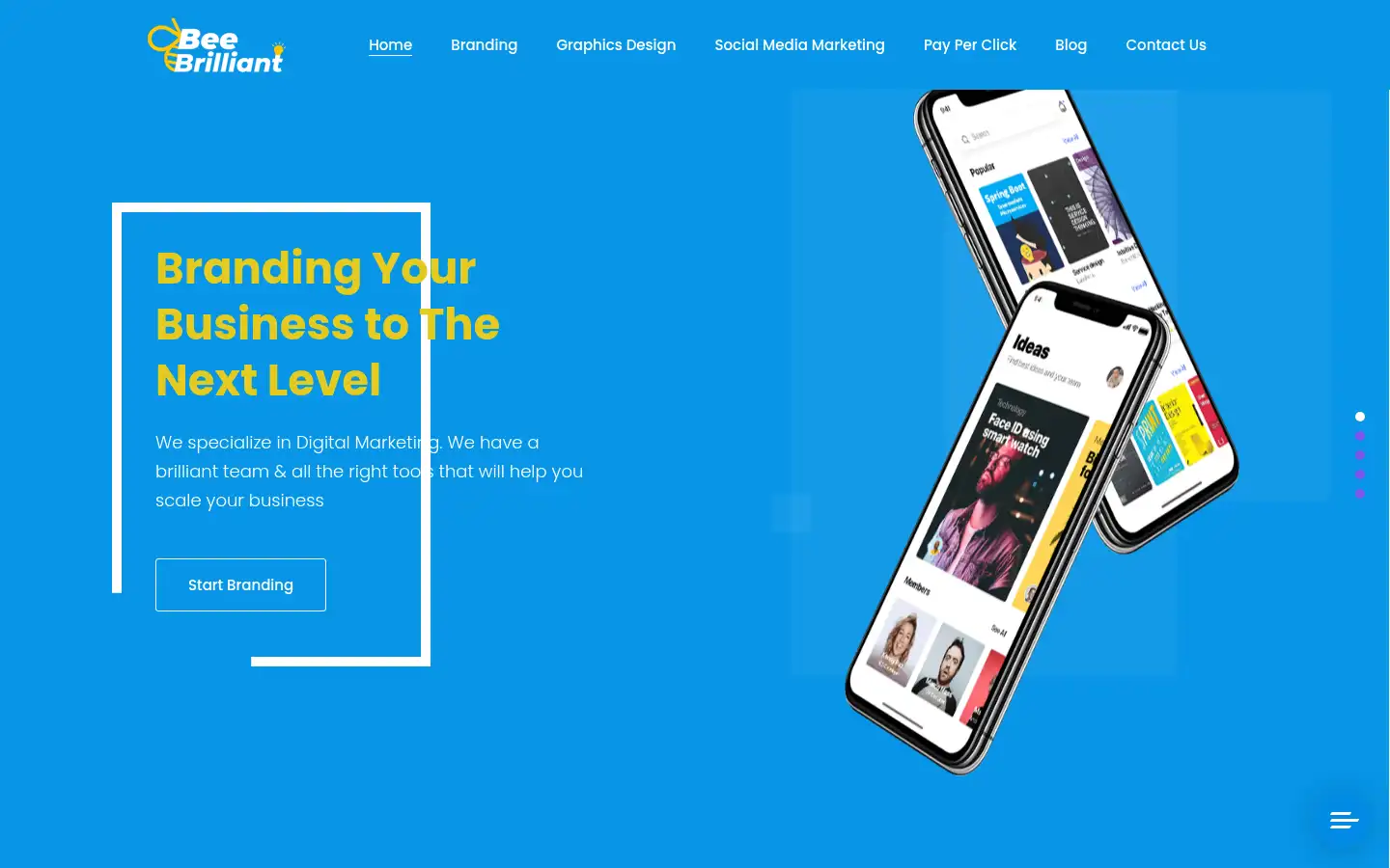 Screenshot of beebrilliant.ca