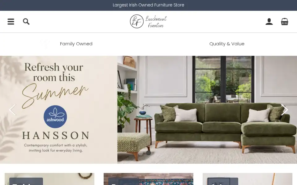 Screenshot of beechmountfurniture.ie