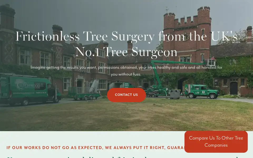 Screenshot of beechwoodtreecare.co.uk
