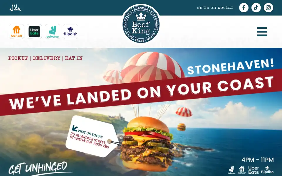 Screenshot of beefking.co.uk