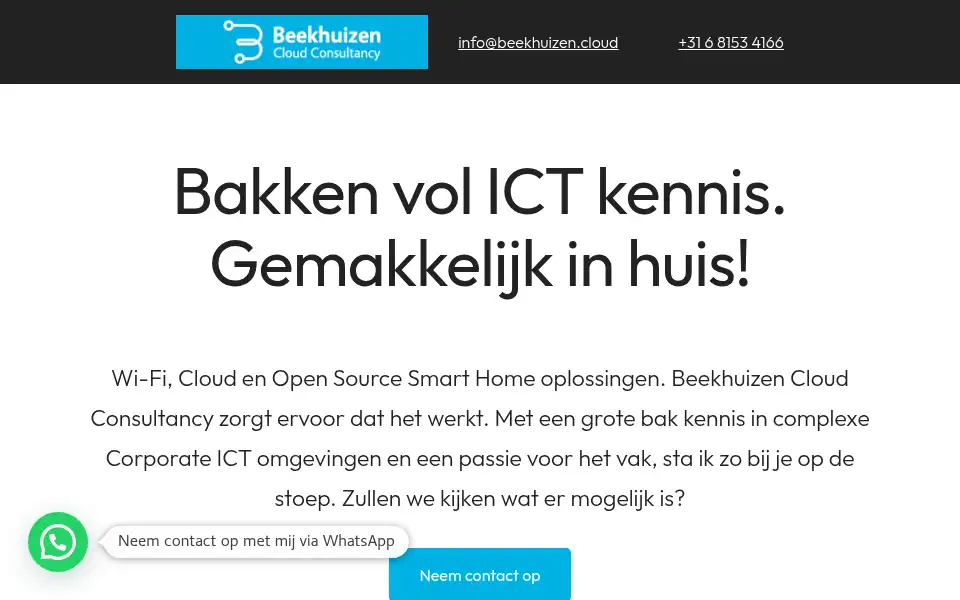 Screenshot of beekhuizen.cloud
