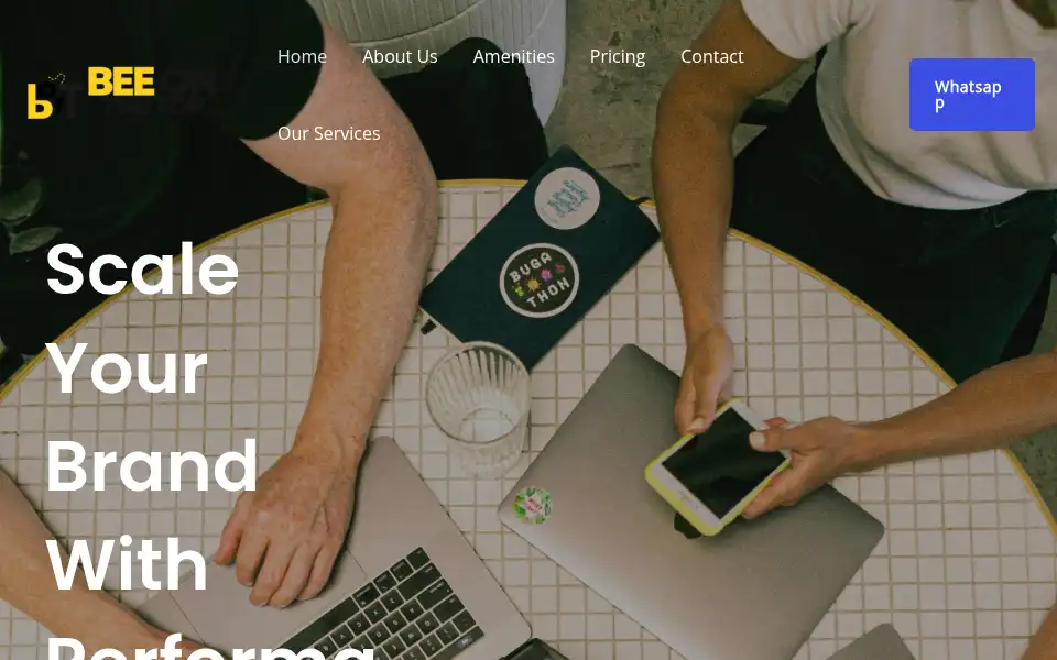 Screenshot of beeonthetop.com