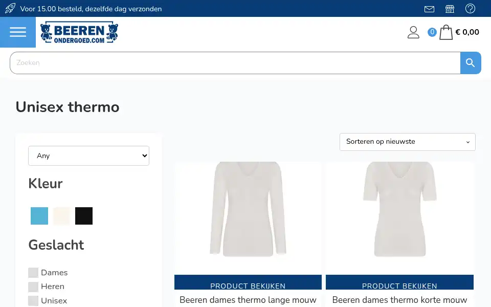 Screenshot of beerenondergoed.com