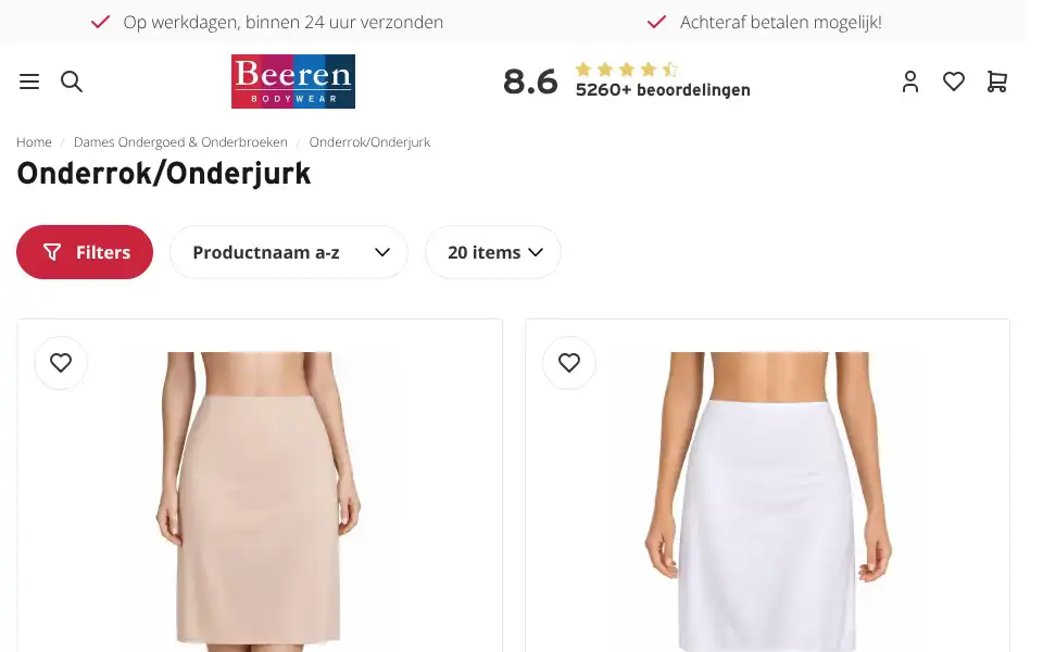 Screenshot of beerenondergoed.nl