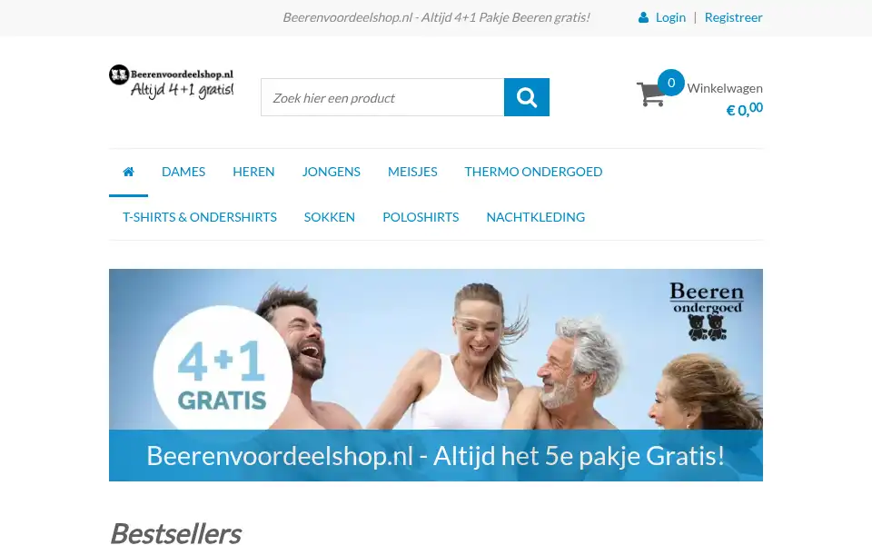 Screenshot of beerenvoordeelshop.nl