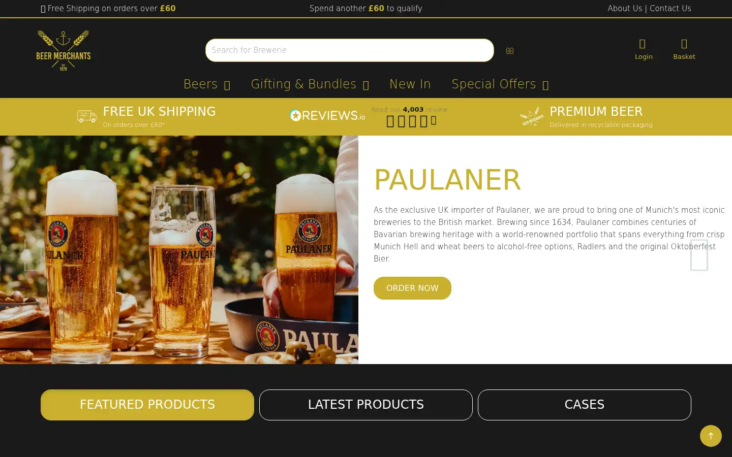 Screenshot of beermerchants.com