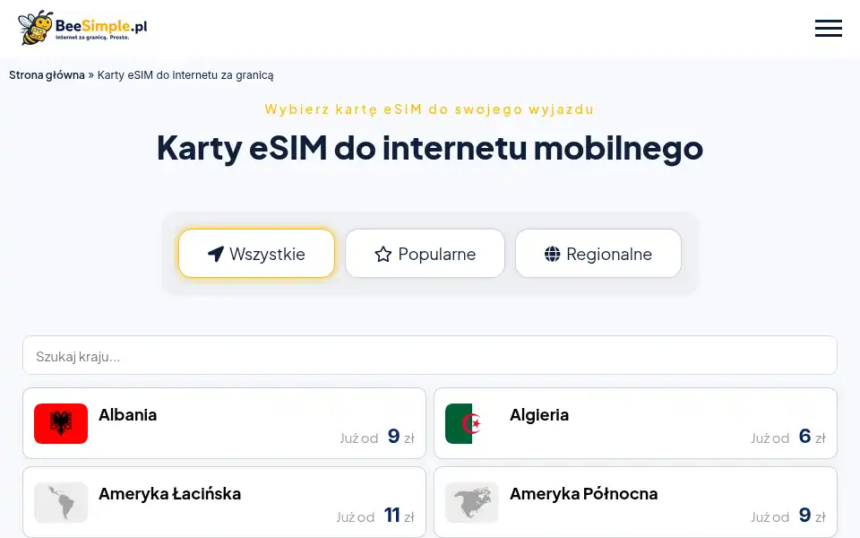 Screenshot of beesimple.pl