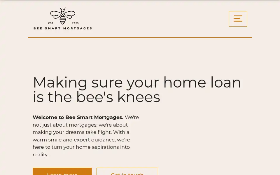 Screenshot of beesmartmortgages.co.uk