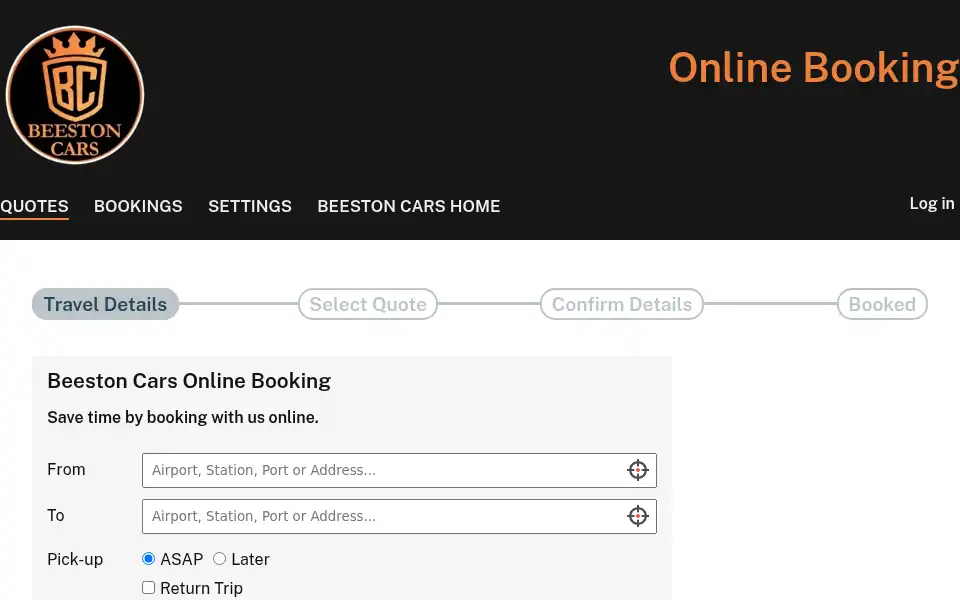 Screenshot of beestoncars.com