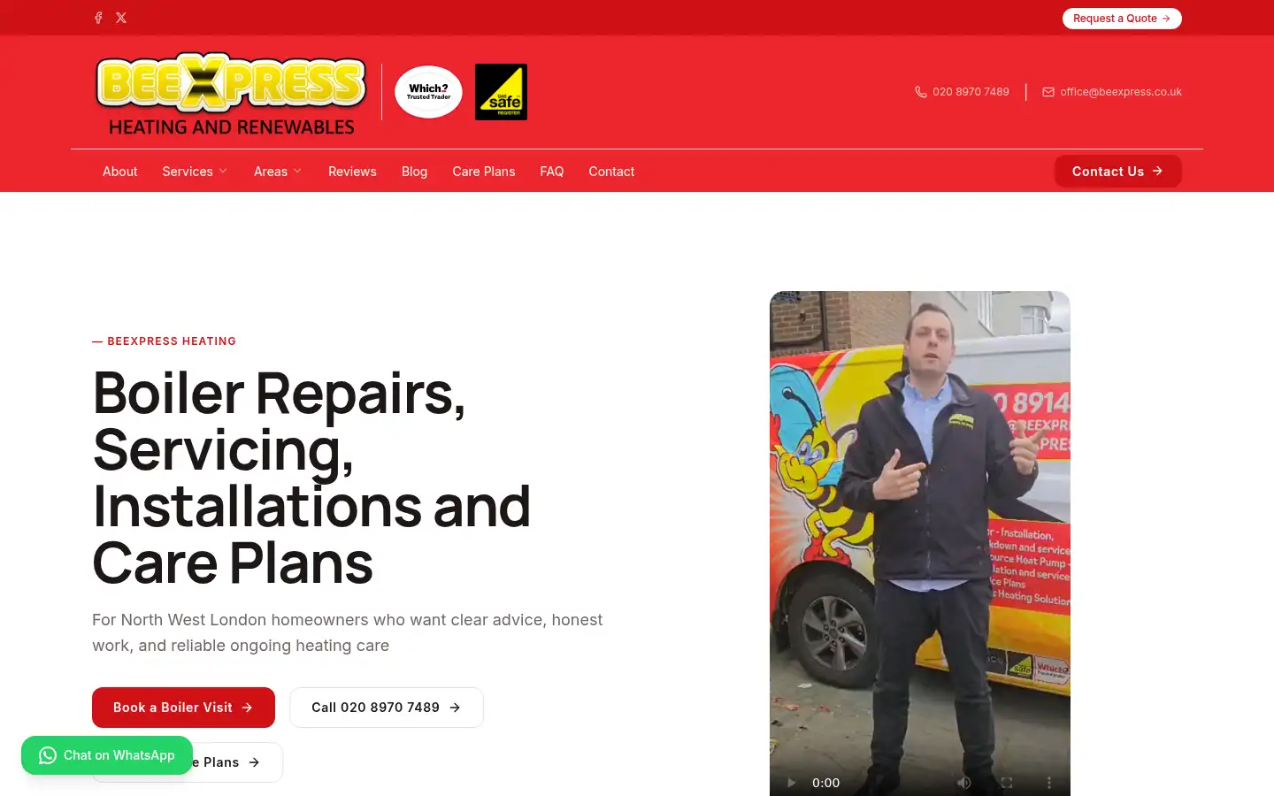 Screenshot of beexpress.co.uk