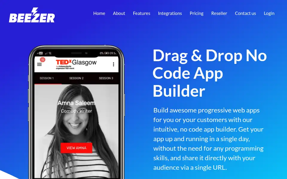 Screenshot of beezer.com