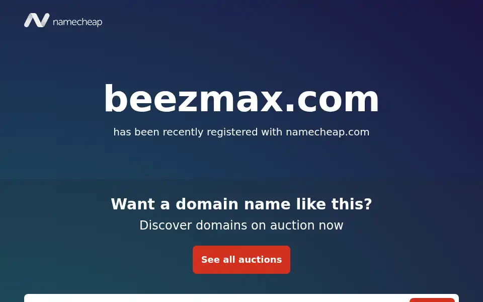 Screenshot of beezmax.com