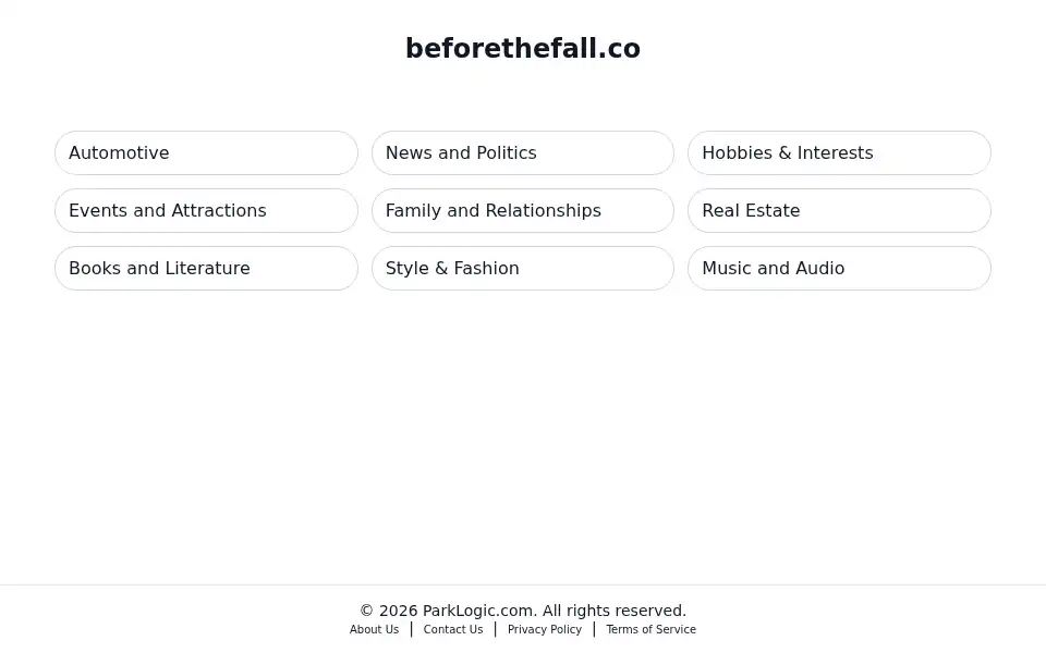 Screenshot of beforethefall.co