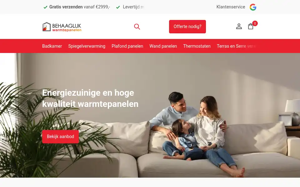 Screenshot of behaaglijk.com