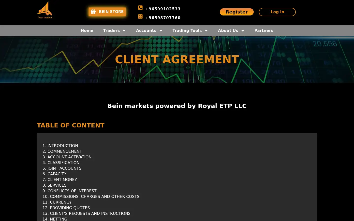 Screenshot of beinmarkets.com