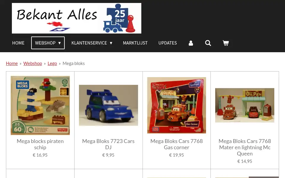 Screenshot of bekantalles.nl