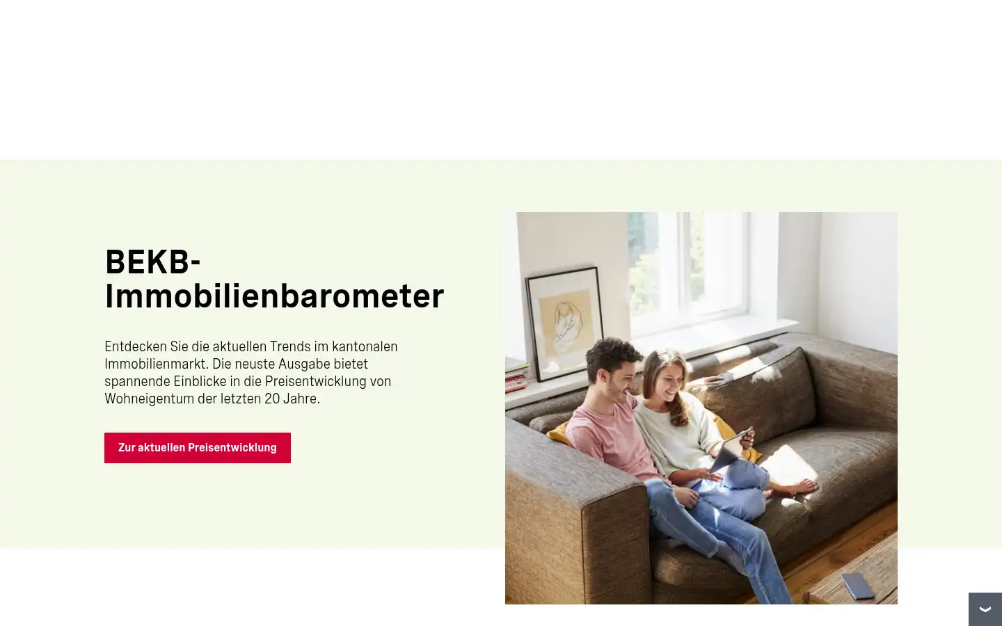 Screenshot of bekb.ch