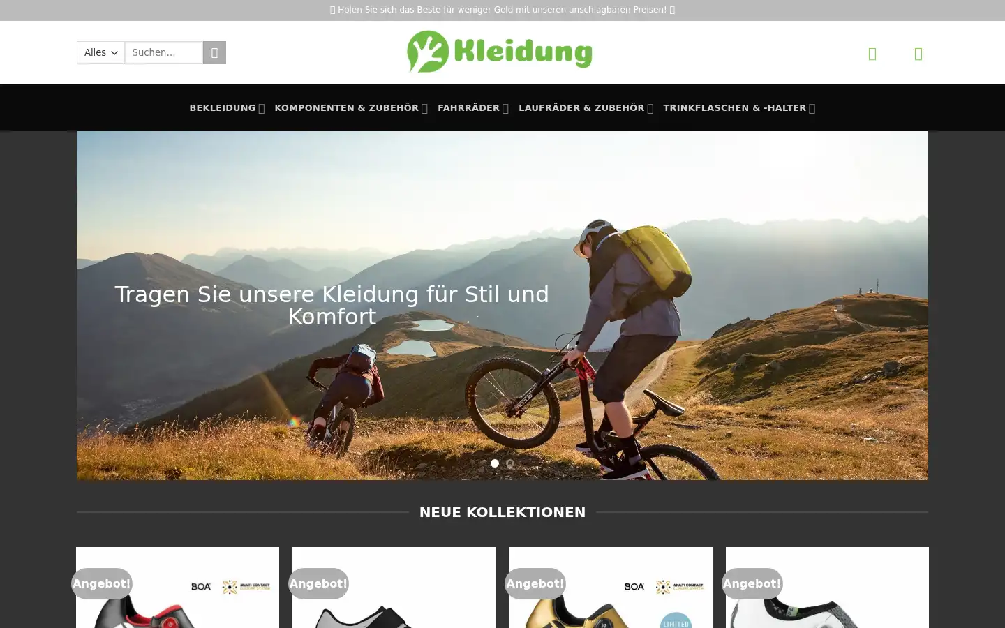 Screenshot of bekleidung-de.com