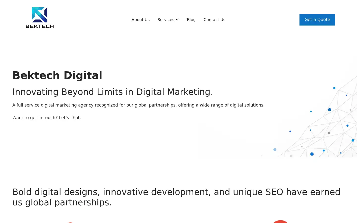 Screenshot of bektech.net