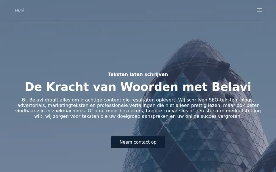 Screenshot of belavi.nl