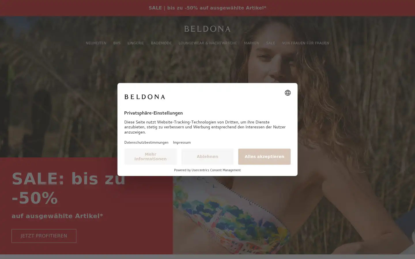 Screenshot of beldona.com