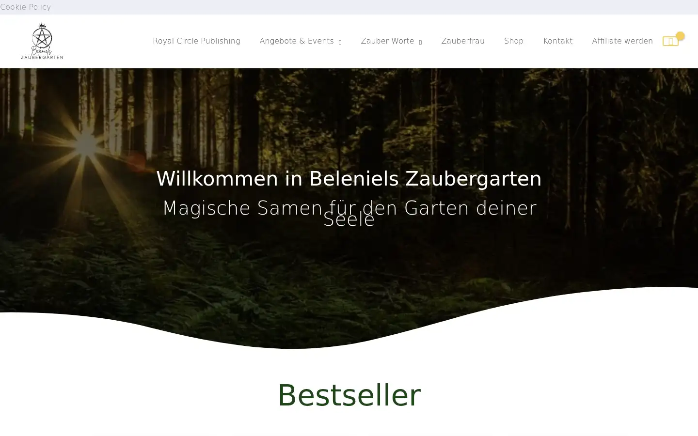 Screenshot of beleniels-zaubergarten.com