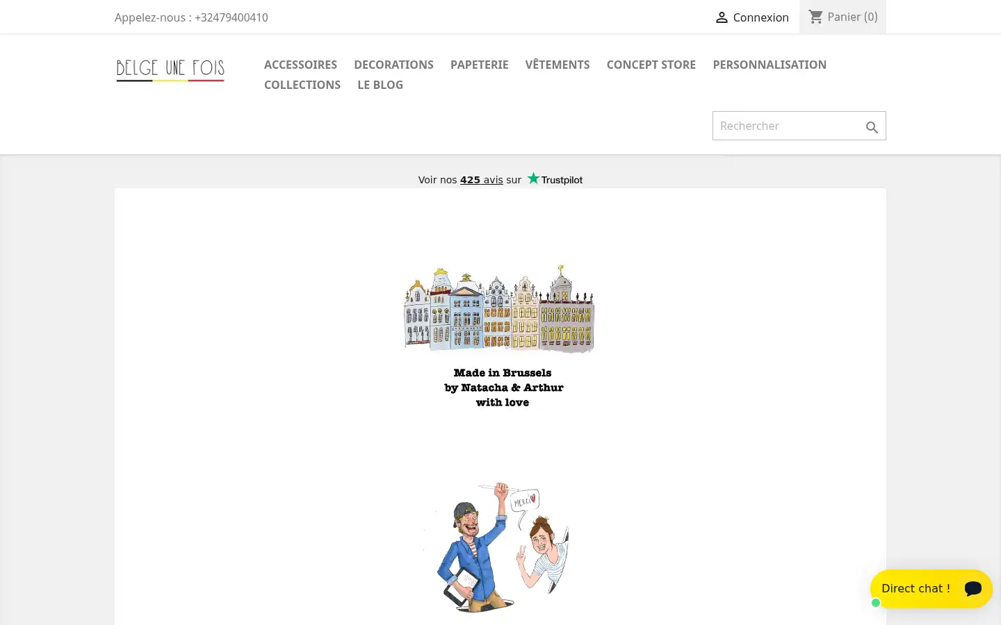 Screenshot of belgeunefois.com