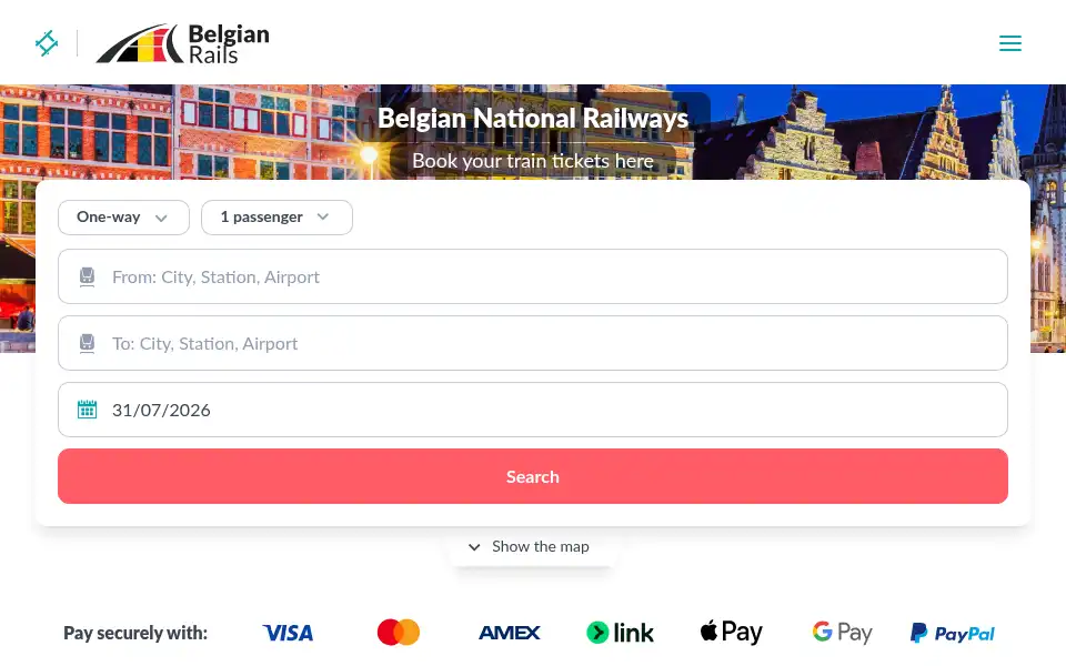 Screenshot of belgianrails.com