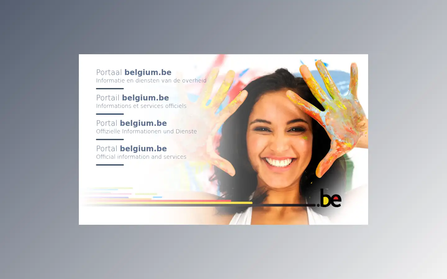 Screenshot of belgium.be
