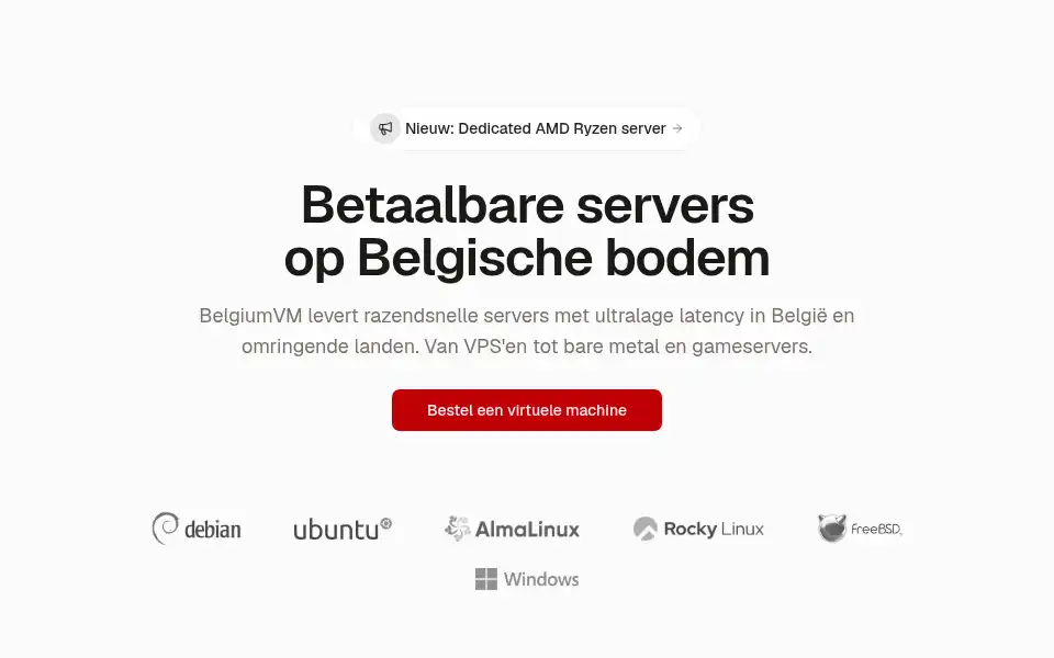 Screenshot of belgiumvm.be