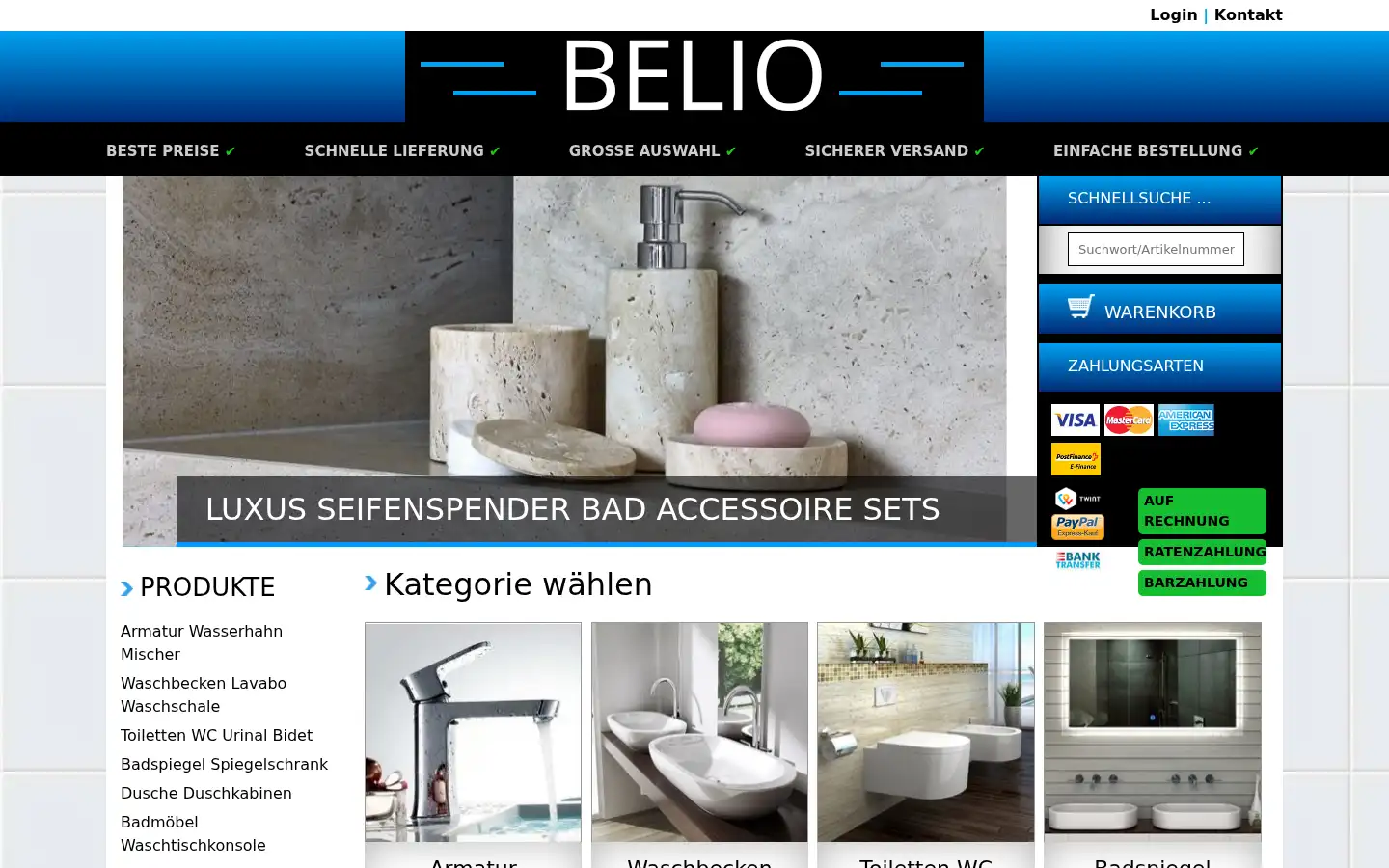 Screenshot of belio.ch