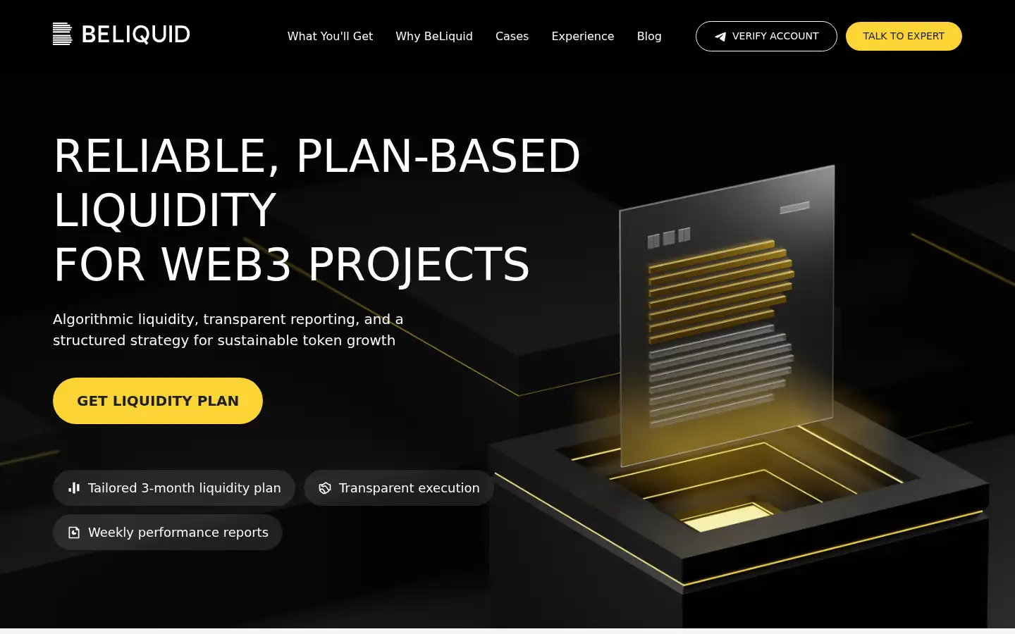 Screenshot of beliquid.agency