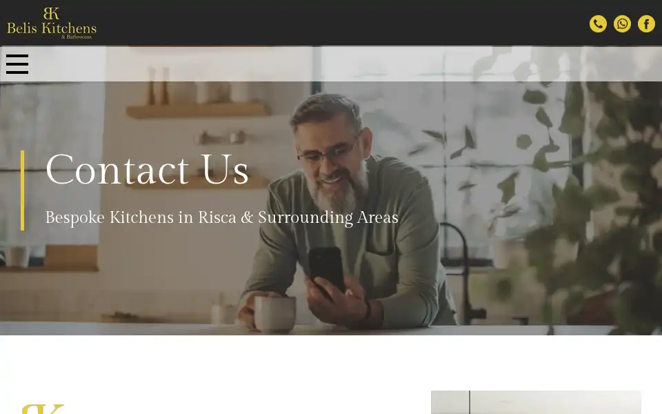 Screenshot of beliskitchens.co.uk