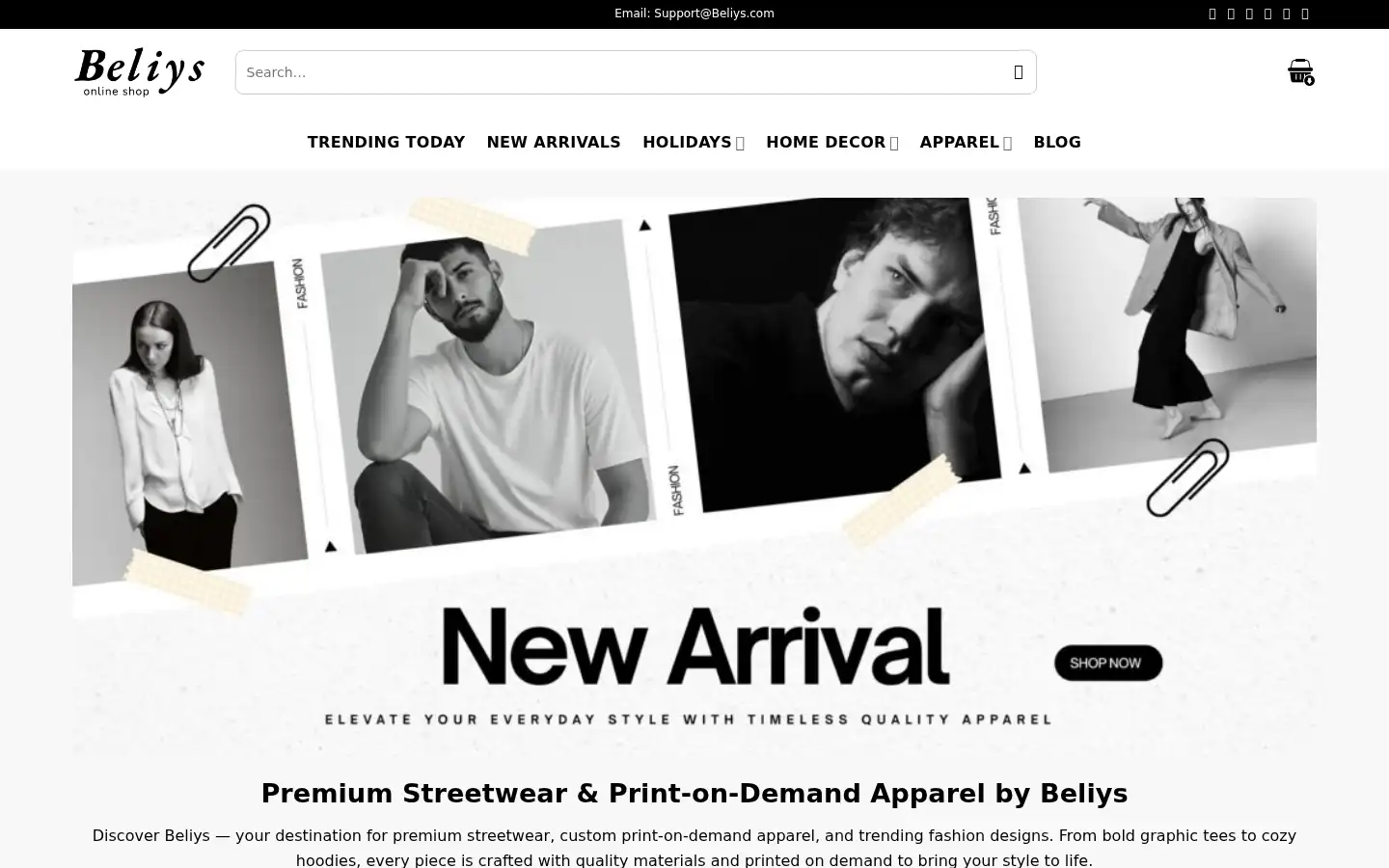 Screenshot of beliys.com