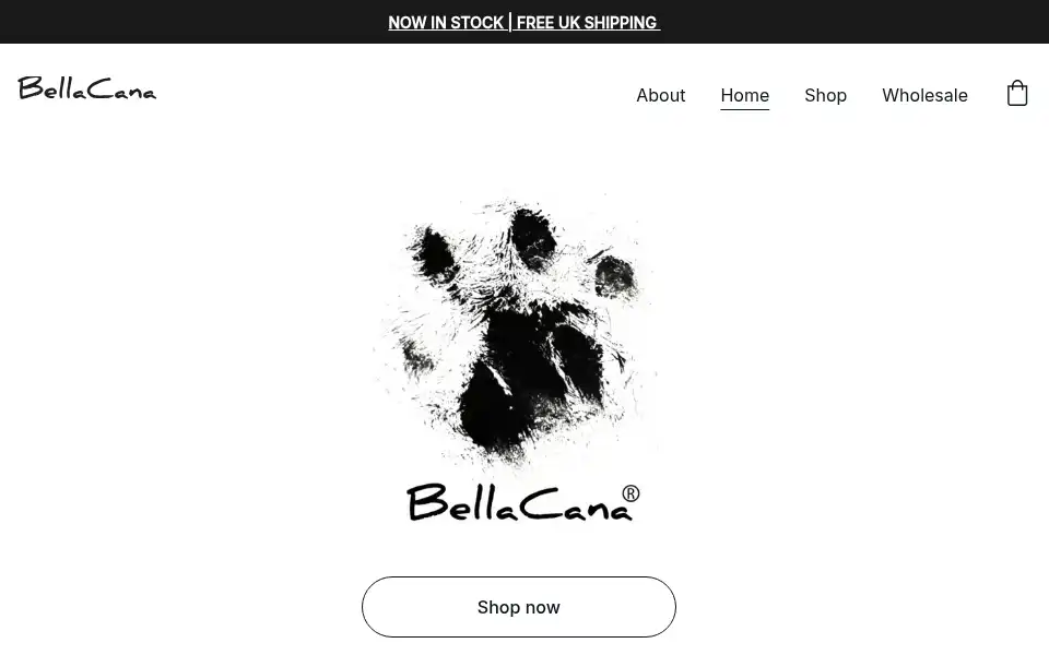 Screenshot of bellacana.co.uk