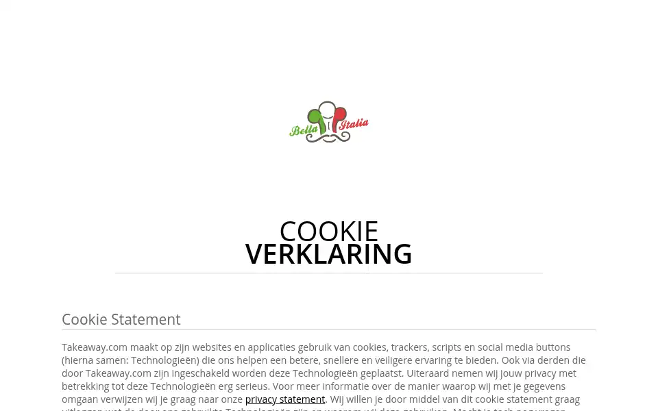 Screenshot of bellaitalia-knokke-heist.be