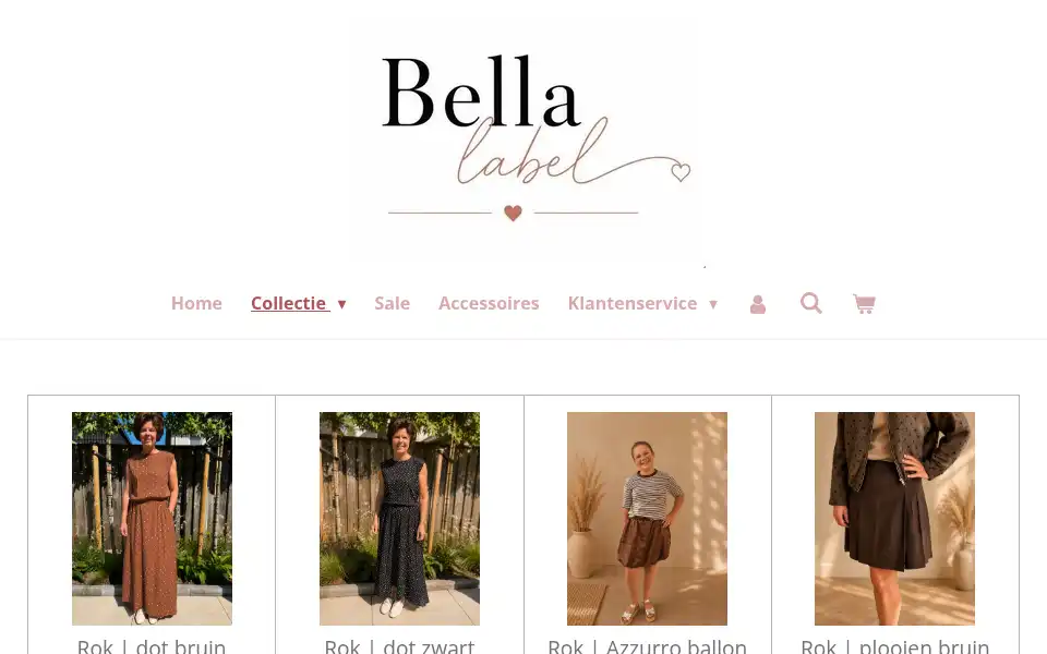 Screenshot of bellalabel.nl