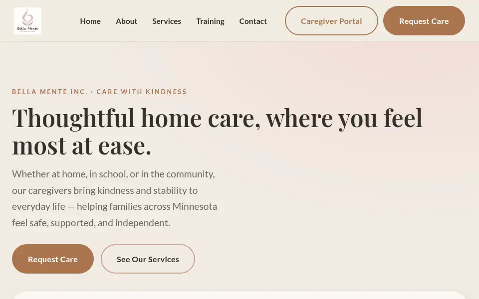 Screenshot of bellamentegroup.com